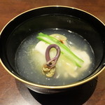 銀座 吉本 - ふぐ白子のお澄まし