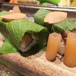 銀座 吉本 - 桜の葉寿司