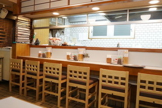 Tonkatsu Sueyoshi - 店内は4人がけテーブル3卓、カウンター11席ほど。