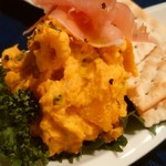 フラミンゴ - かぼちゃサラダと生ハム