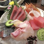 ごはんとお酒　なが坂 - 刺身五種盛り