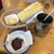コメダ珈琲店 - 料理写真:手作りたまごペースト（山食パン）＆おぐらあん！