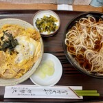伊勢久 - サービスセット かつ丼＋麺大盛り