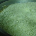 阿霞 燒肉飯 - 大型炊飯器で炊き上げた台東産米。見事に飯粒が立っています。