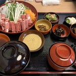 鶴我 會津本店 - 桜しゃぶしゃぶ定食
