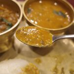 アジアンダイニング スバビハニ - ご飯とあわせて豆の舌触りが活きたダルカレー。