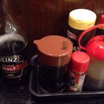 ゴリラ食堂 - 卓上のアイテム