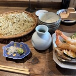 浅草 更科天狐 - 米粉の天せいろそば　十割