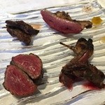 ウシマル - かずさ和牛ランプ、マガモ、小鴨、野ウサギ