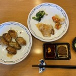 ラプス - お魚とステーキのランチ　牡蠣追加　ガーリックライスに変更