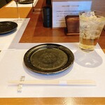 炭火焼鳥 いこか - カウンターでいただきます