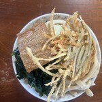 手打ちうどん 陸 - 料理写真:「つけ」と「かけ(？)」ではスープの味が違いました。通常のかけ(？)はあっさり煮干し、つけはちょい甘ちょいコッテリで好み