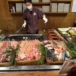 力丸 法善寺横丁 炉ばた焼 水かけ茶屋 - 