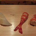 鮨 行天 - いか　車海老