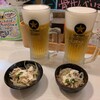 みそかつかつみや - 生ビール、お通し