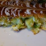 お好み焼き断面