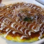 お好み焼きアップ