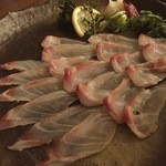 t-style - スズキの薄造り。ポン酢が旨し。