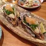 馳走屋河の - 牡蠣　2015.02