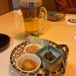 肉ト魚 ちゃんと - お通しと生