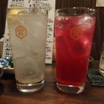 Kumaneko - キンミヤの生レモンサワーと自家製梅酒サワー