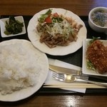 デミタス - デミタスランチ７２０円＋ご飯大盛り１００円　計８２０円（ご飯大盛りは結構ボリュームあります）