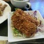 デミタス - 鯖フライピーナッツ風味（作り置きではなく揚げたて熱々！衣にピーナッツを纏いサックサク^^身もふっくらしていて美味しい♪）