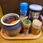 らぁめん みそ家 - 卓上調味料