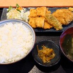 味食道　引田屋 - 料理写真:ミックスフライ定食