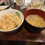 魚問屋　魚一商店 - 〆の鯛めしとお味噌汁