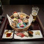 釧路ふく亭 櫂梯楼 - 晩酌セット松 2800円