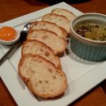 鉄板焼 安芸 - しらすのアヒージョ