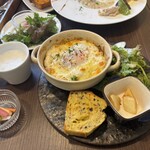 アトリエ cafe パステル - 料理写真:トロット半熟卵のあつあつドリアセット