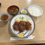 みどりや - みそひれかつ　ライス&みそ汁セット 1,100円