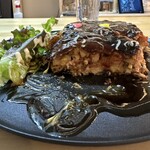 お好み焼き なかひがし - 極み厚焼きcut断面