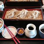 Odawara Uminosachi Yamanomegumi Ajinouotaka - 【限定30食】もりそば（大盛）＋海鮮丼