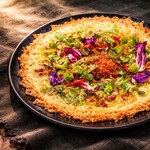 チーズの羽根つきピザ　～とろーりチーズとパリパリ羽根のW食感！～