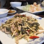 常来吃 南町店 - 「豚肉の細切りの高菜炒め」