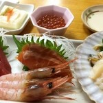 北のどんぶり屋 滝波食堂 - 日替わり刺身定食980円