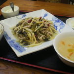 福香門 - 「豚肉の細切りと高菜の炒め」