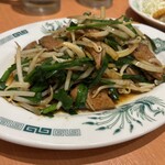 日高屋 - ニラレバ炒め