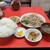 百亀楼 - 料理写真:定食には野菜炒めと餃子も付いてきます