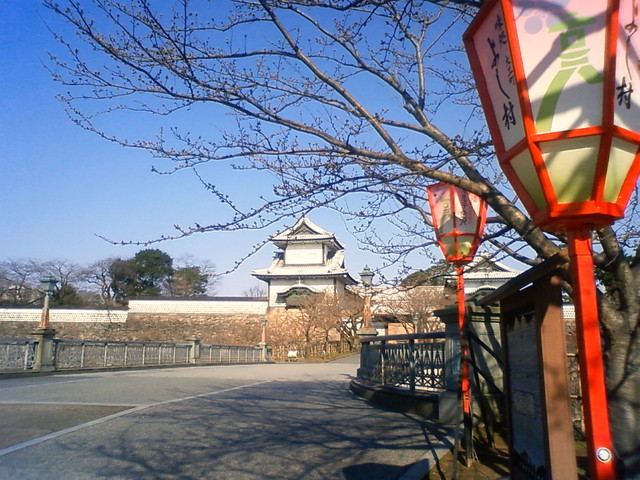 清水亭 - お店の正面には石川门
