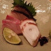 並木橋なかむら - お造り(さわら、ひらまさ、タコ)