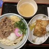 うどん村 - 料理写真:肉ぶっかけ中840円　とり天210円