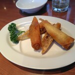 銀座 天龍 - ハチミツで食べる春巻き（690円）