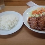 れすとらん岬 - ポークシャリアンステーキ 650円（ライス付き）