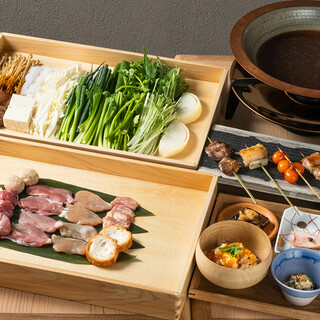 産地直送の地鶏や旬の食材を使用。一品一品へのこだわり満載