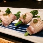 銀座 いっぱし - 菜の花の寒ぶり巻き