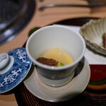 日本焼肉はせ川 - 聖護院大根の辛子餡